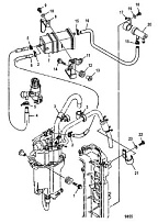 Топливный шланг 4-Х ТАКТНОГО ПЛМ MERCURY 100 Серийный номер от 1B227000 до 1B366822